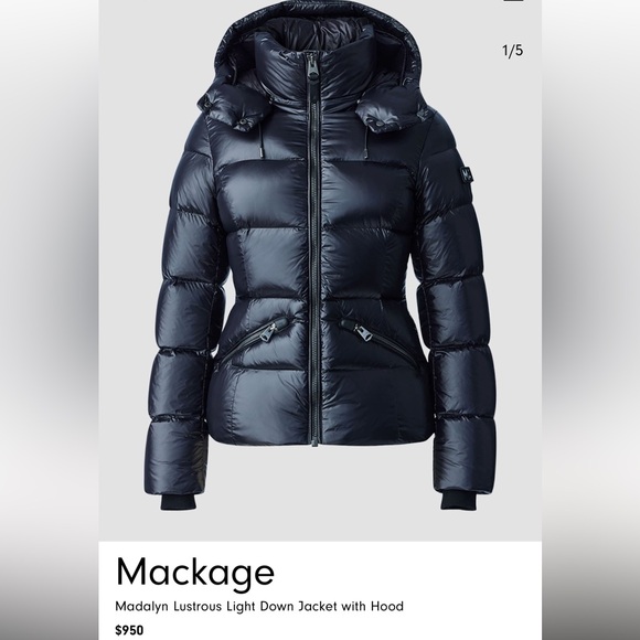 Mackage Women's Black Puffer Jacket - Picture 6 of 8